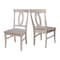 International Concepts Set of 2 Cosmo Chairs, Washed Finish, Washed Gray Taupe C09-170P - alternate 6